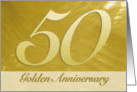 50th Golden Wedding Anniversary Invitation card