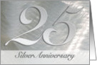 25th Silver Anniversary Invitation card