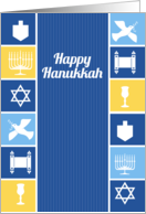 The Symbols of Hanukkah card