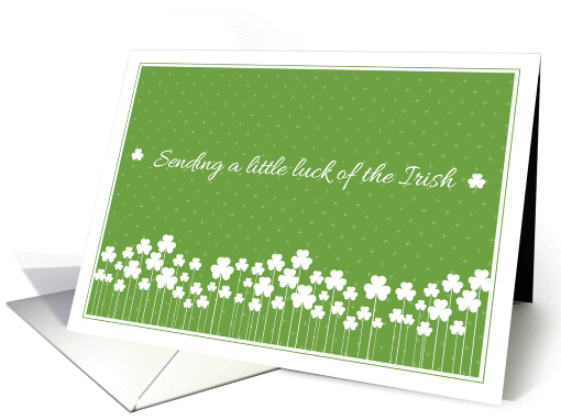 Shamrock Garden St. Patrick's Day card (1205534)