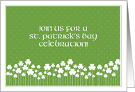 Shamrock Garden St. Patrick’s Day Party card