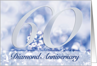 60th Diamond Anniversary Invitation card