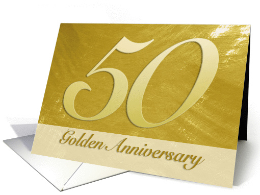50th Golden Wedding Anniversary Invitation card (942272)