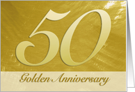 50th Golden Wedding Anniversary Invitation card