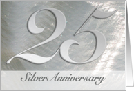 25th Silver Anniversary Invitation card