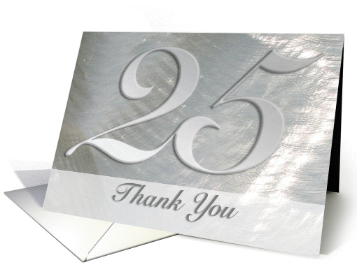 Thank You for Attending Our 25th Wedding Anniversary, big... (969331)