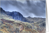 Birthday - mountain scene card
