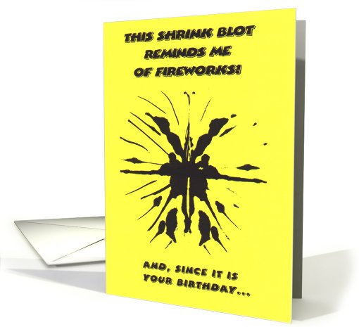 Fireworks Birthday card (701031)