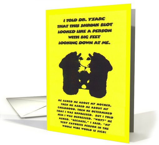 Feet - Get Well card (701035)