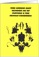 Flowers & the Human Condition card