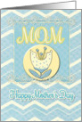 Happy Mother’s Day Mom Cheerful Flowers and Chevrons card