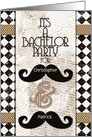 Gay Bachelor Party Invitations Custom Names Vintage Mustaches card