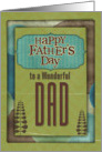 Happy Father’s Day Wonderful Dad Trees and Frame card