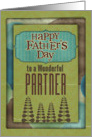 Happy Father’s Day Wonderful Partner Trees and Frame card