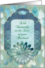 With Sympathy on the Loss of your Husband Raindrops card