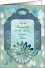 With Sympathy on the Loss of your Son Raindrops card