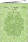 Happy St. Patrick’s Day to my Aunt and Uncle Irish Blessing card