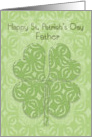 Happy St. Patrick’s Day Father Irish Blessing Four Leaf Clover card