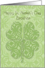 Happy St. Patrick’s Day Brother Irish Blessing Four Leaf Clover card