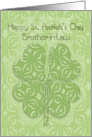 Happy St. Patrick’s Day Brother-in-Law Irish Blessing Four Leaf Clover card