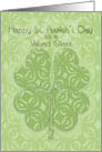 Happy St. Patrick’s Day Valued Client Irish Blessing Four Leaf Clover card