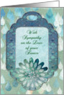 With Sympathy on the Loss of your Fiance Raindrops card