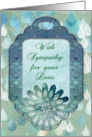 With Sympathy for your Loss Raindrops card