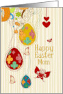 Mom Happy Easter Egg Tree Butterflies and Flowers card