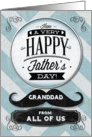 Happy Father’s Day Granddad from All of Us Vintage Distressed Mustache card