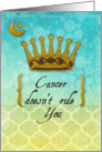 Cancer Encouragement Feel Better Crown and Moon card