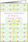 Thank You Expressions of Gratitude to Surrogate Mother Folk Art Flower card