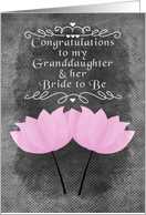 Engagement Congratulations for Granddaughter and her Bride to Be card