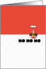 Merry Christmas Santa Hat and Belt Ho Ho Ho Holiday Greetings card
