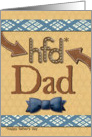 Father’s Day for Dad Fun Bowtie and Masculine Patterns Scrapbook Style card