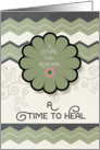 Addiction Recovery Encouragement Renewal and Healing Flower card