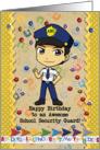 Happy Birthday School Security Guard Scrapbook Style School Themed card