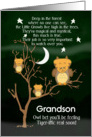 Get Well Soon Grandson for Kids Children’s Fantasy Animal Tiger Ow card