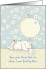 Thank You for Kindness and Thoughtfulness Bunnies & Bird Balloon card