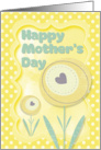 Happy Mother’s Day Stylized Flowers and Polka Dots Scrapbook Style card