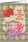 Thank You for Visiting Us In New York State Specific Scrapbook Style card