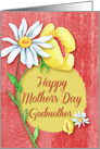 Happy Mother’s Day to Godmother Pretty Watercolor Effect Flowers card