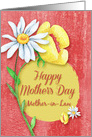 Happy Mother’s Day to Mother-in-Law Pretty Watercolor Effect Flowers card