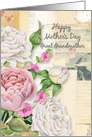 Happy Mother’s Day Great Grandmother Vintage Look Flower Paper Collage card