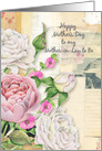 Happy Mother’s Day Mother-in-Law to Be Vintage Flowers Paper Collage card