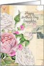 Happy Mother’s Day to Daughter Vintage Flowers and Paper Collage card