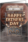 Happy Father’s Day to Dad Vintage Roadside Show Sign card