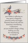 Remembering a Mother in the New Year with Flowers card