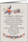 Remembering a Daughter in the New Year with Flowers card