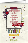 Congratulations on Reunion with Birth Daughter Pretty Scrapbook Style card