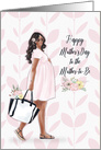 Happy Mother’s Day to the Mother to Be Young African American Woman card